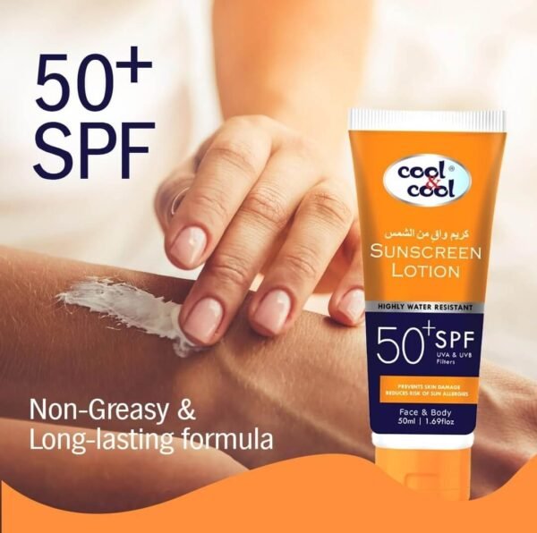 Cool & Cool SPF 50 Sunscreen Lotion